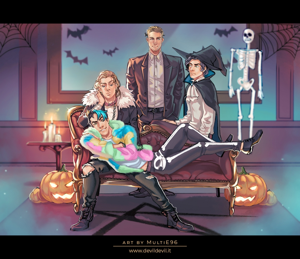 Esme, Ezra, Zach e Henry in stile halloween!